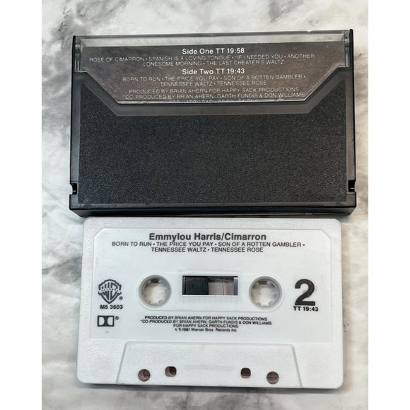 Emmylou Harris Country Cassette Tape Lot of 3 Last Date / Cimarron / Profile - Picture 6 of 8
